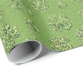 St Patrick Tagesklee-Blatt-Packpapier Geschenkpapier (Rolleneckpunkt)