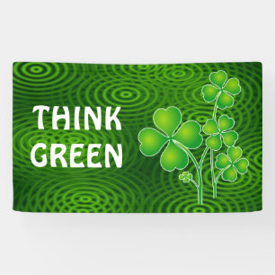 St Patrick Tagesklee/-Kleeblätter + Ihre Ideen Banner