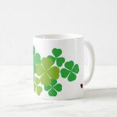 St Patrick Tagesklee u. -marienkäfer Kaffeetasse (VorderseiteRechts)