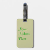 St Patrick TagesKleeblatt-Klee-Gepäck-Umbau Gepäckanhänger (Rückseite vertikal)