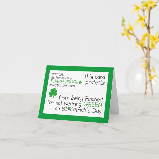 St Patrick Tagesklemmschutz-Karte Karte (Gelbe Blume)