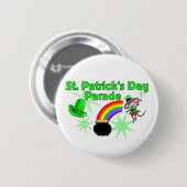 St Patrick Tagesknopf Button (Vorne & Hinten)