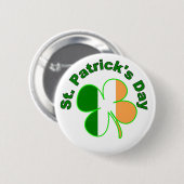 St Patrick Tagesknopf Button (Vorne & Hinten)