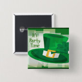 St Patrick Tagesknopf Button (Vorne & Hinten)
