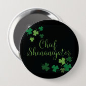 St Patrick Tagesknopf - HauptShenanigator Button (Vorne & Hinten)