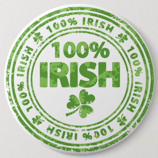 St Patrick Tagesknopf/-klee Button (Vorderseite)