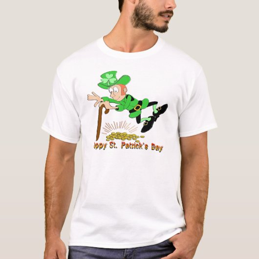 St Patrick Tageskobold-Gold T-Shirt (Vorderseite)