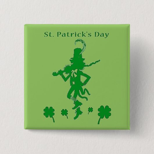 St Patrick Tageskobold-Knopf Button (Vorderseite)