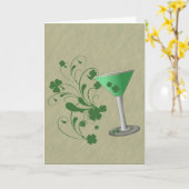 St Patrick Tagesmartini-Karte Karte (Gelbe Blume)