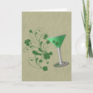 St Patrick Tagesmartini-Karte Karte