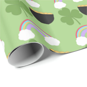 St Patrick Tagesmuster Geschenkpapier