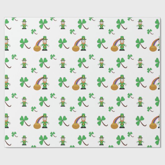 St Patrick TagesPackpapier Geschenkpapier (Flach)