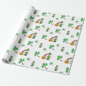 St Patrick TagesPackpapier Geschenkpapier (Ungerollt)