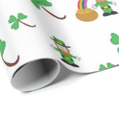 St Patrick TagesPackpapier Geschenkpapier (Rolleneckpunkt)