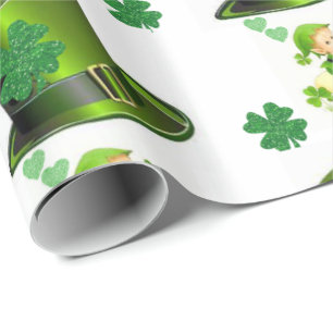 St Patrick TagesPackpapier Geschenkpapier