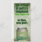 St Patrick TagesParty Einladung (Rückseite)