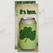 St Patrick TagesParty Einladung (Vorne/Hinten)