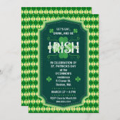 St Patrick TagesParty Einladung (Vorne/Hinten)