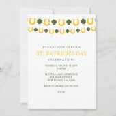 St Patrick TagesParty Einladungen (Vorderseite)