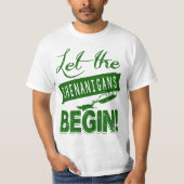 St Patrick TagesPartyShenanigans T-Shirt (Vorderseite)