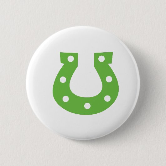 St Patrick Tagespferdeschuh-runder Knopf Button (Vorderseite)