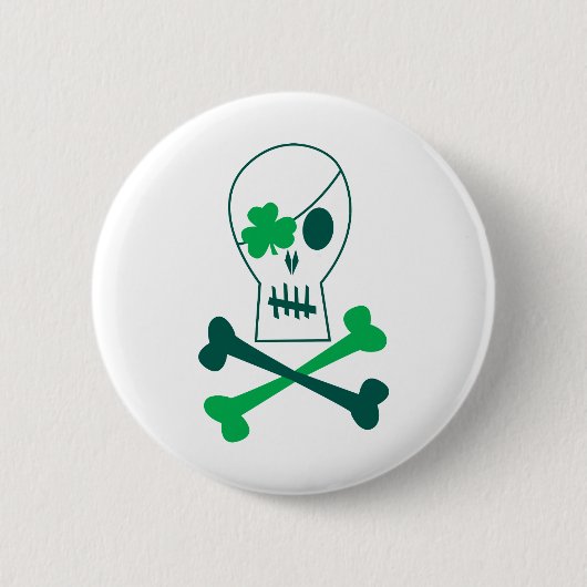 St Patrick Tagespirat Button (Vorderseite)