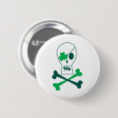 St Patrick Tagespirat Button (Vorne & Hinten)