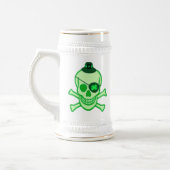 St Patrick Tagespiraten-Schädel Bierglas (Links)