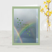 St Patrick Tagesregenbogen Karte (Gelbe Blume)