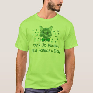 St Patrick Tagesscrapper-Katze T-Shirt