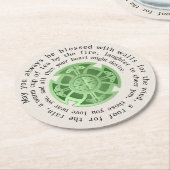 St Patrick Tagessegen Runder Pappuntersetzer (Angewinkelt)