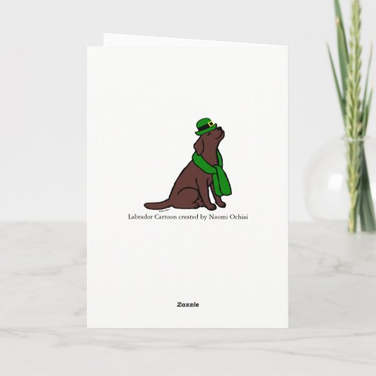 St Patrick Tagesstilvolle Karte (Rückseite)