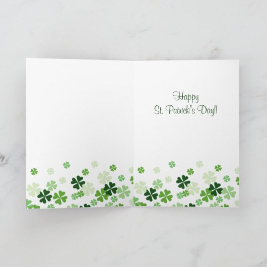St Patrick Tagesstilvolle Karte (Innenseite)