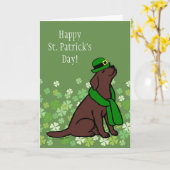 St Patrick Tagesstilvolle Karte (Gelbe Blume)