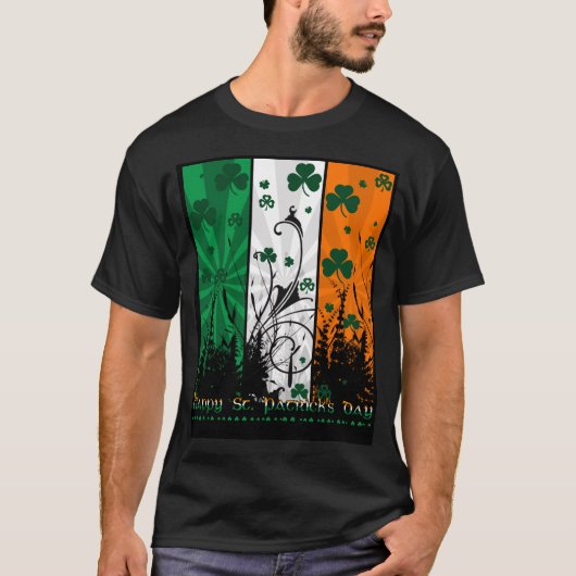 St Patrick Tagest-shirt mit irischen T-Shirt (Vorderseite)