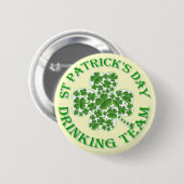 St Patrick Tagestrinkendes Team Button (Vorne & Hinten)