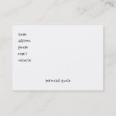 St Patrick TagesVisitenkarte Visitenkarte (Rückseite)