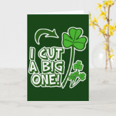 St Patrick TagFarting Spaß Karte (Gelbe Blume)