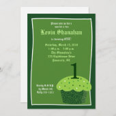 St Patrick Tagkleiner kuchen Einladung (Vorne/Hinten)