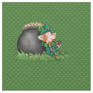 St Patrick TagLeprecaun Goldschatz Stoff
