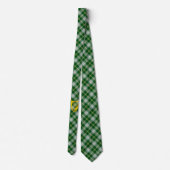 St. Patrick Tartan Necktie mit Harp Krawatte (Rückseite)