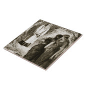 St Patrick traf sich durch Jungfrauen im Holz von Fliese (Seite)