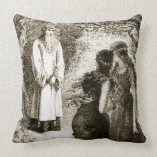 St Patrick traf sich durch Jungfrauen im Holz von Kissen