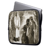 St Patrick traf sich durch Jungfrauen im Holz von Laptopschutzhülle (Vorderseite Links)