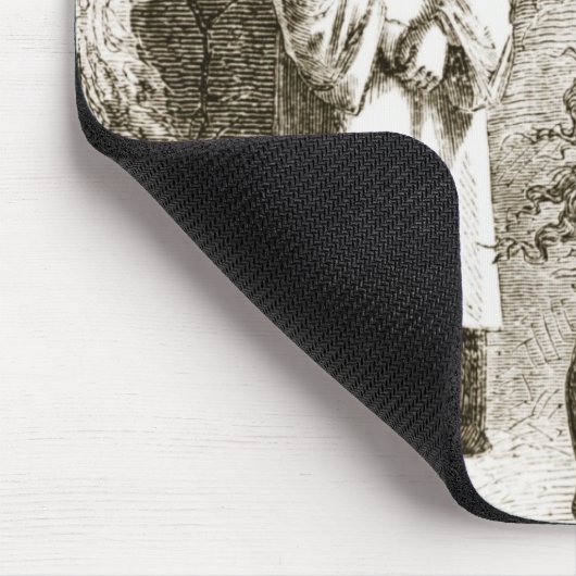 St Patrick traf sich durch Jungfrauen im Holz von Mousepad (Ecke)