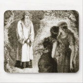 St Patrick traf sich durch Jungfrauen im Holz von Mousepad (Vorne)