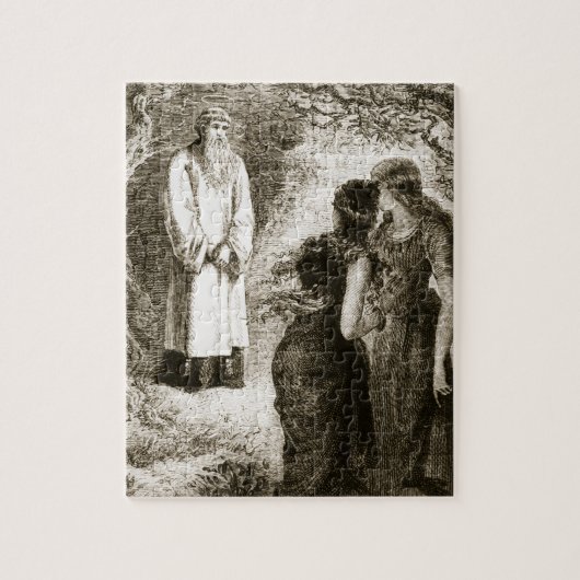 St Patrick traf sich durch Jungfrauen im Holz von Puzzle (Vertikal)