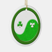 St Patrick trifft Taoismus Yin Yang Keramik Ornament (Rechts)