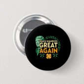 St. Patrick Trump Irisch Amerikanisch- Mach Shamro Button (Vorne & Hinten)
