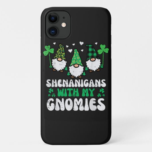 St. Patrick Unfug mit Gnomies Gnome Case-Mate iPhone Hülle (Rückseite)